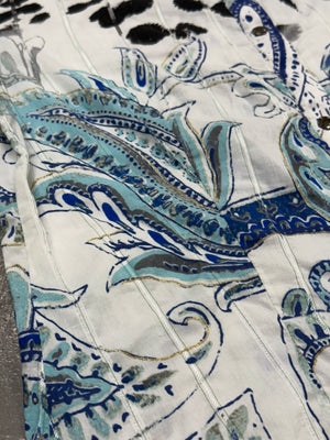 2000s Cavalli paisley leopard shirt