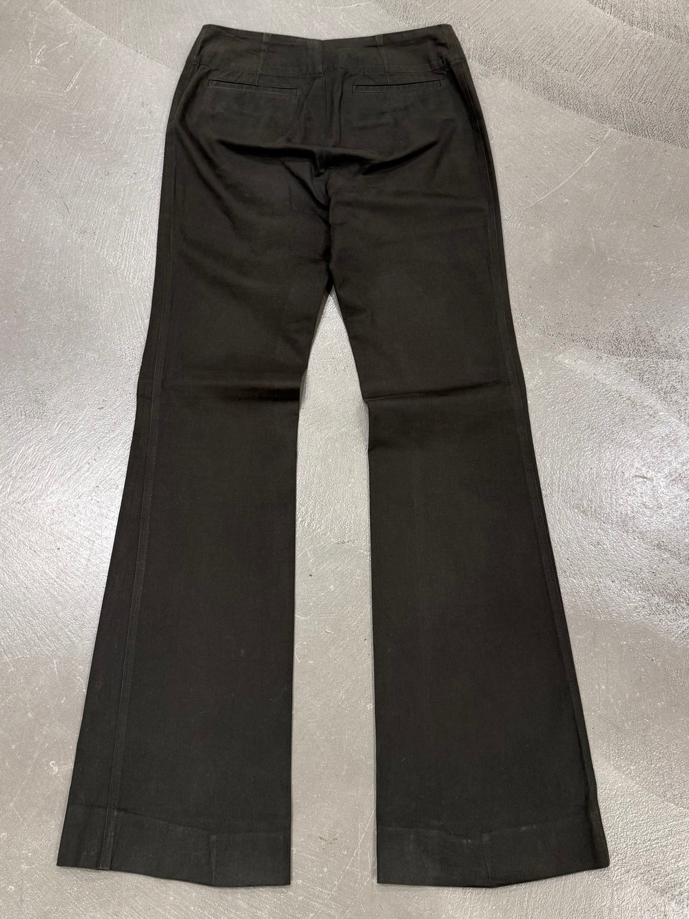 2002 Gucci by Tom Ford waistless flared pants
