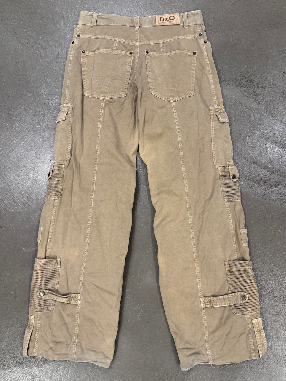 S/S2003 Dolce & Gabbana full zip parachute cargo pants