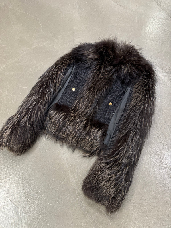 A/W2010 Roberto Cavalli real fox fur jacket