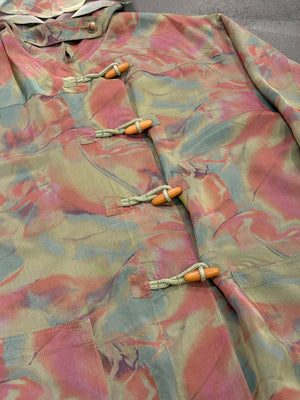 1990s Emporio Armani iridescent camo coat