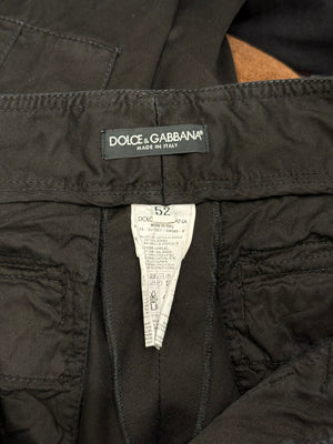 2000s Dolce & Gabbana double ankle zipper cargo pants