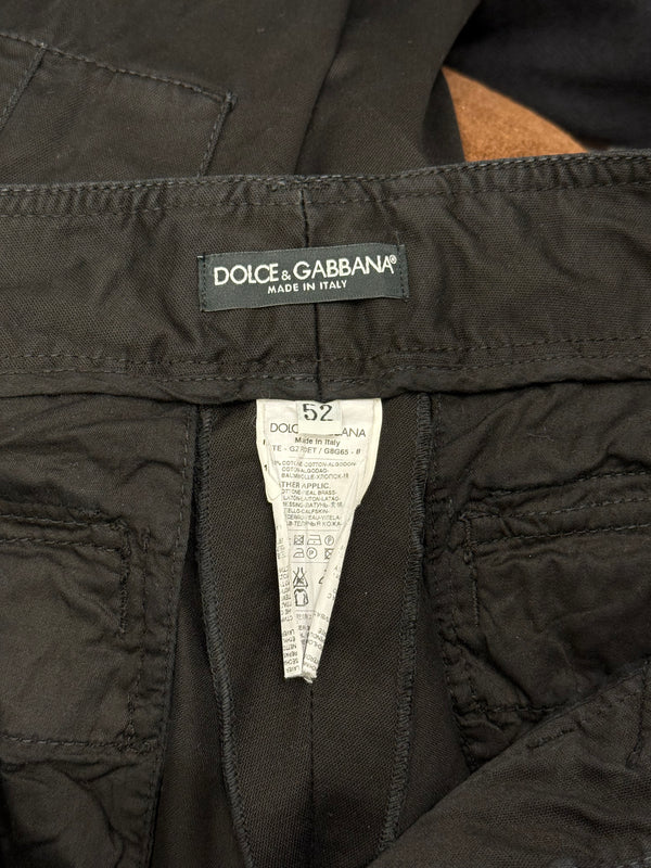 2000s Dolce & Gabbana double ankle zipper cargo pants