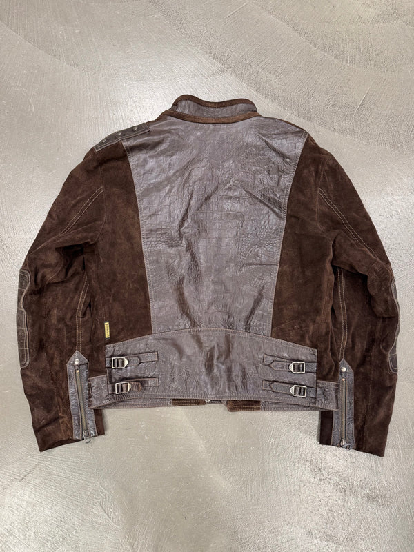 1990s Armani Dragon Hide leather skin jacket
