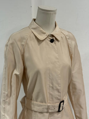 2004 Prada silk belted trench coat