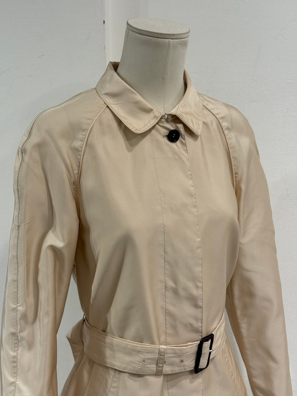 2004 Prada silk belted trench coat