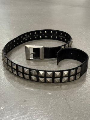 2000s Thierry Mugler studded leather belt