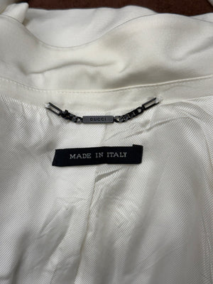 2001 Gucci by Tom Ford tie waist wrap blazer