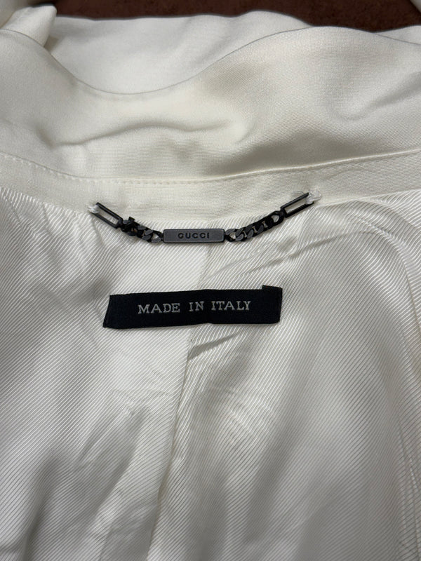 2001 Gucci by Tom Ford tie waist wrap blazer