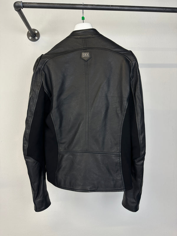 2000s Dirk Bikkembergs muscle reinforced leather jacket