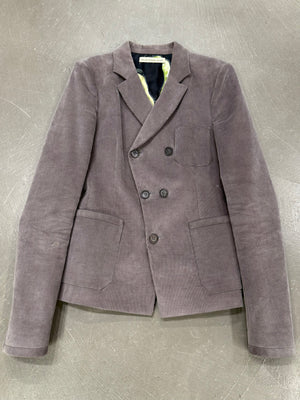 2010 Balenciaga by Nicolas Ghesquière asymmetric double breasted blazer