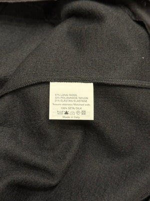 2000s Yves Saint Laurent Rive Gauche square neckline set top & skirt