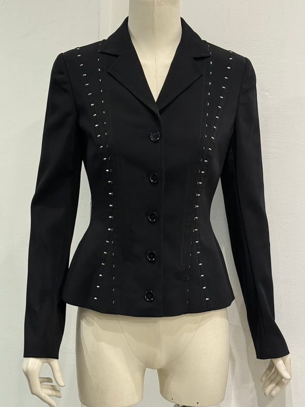 A/W2003 Dolce & Gabbana hook and eye tailored blazer
