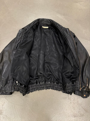 A/W1982 Giorgio Armani leather cargo bomber jacket