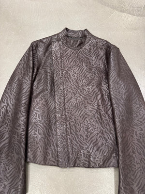 2014 Emporio Armani camo leather jacket
