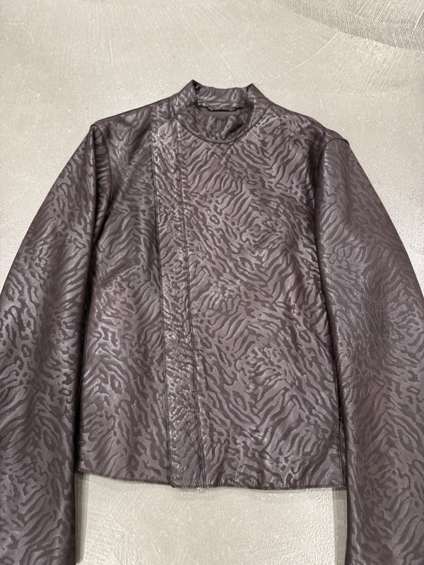 2014 Emporio Armani camo leather jacket