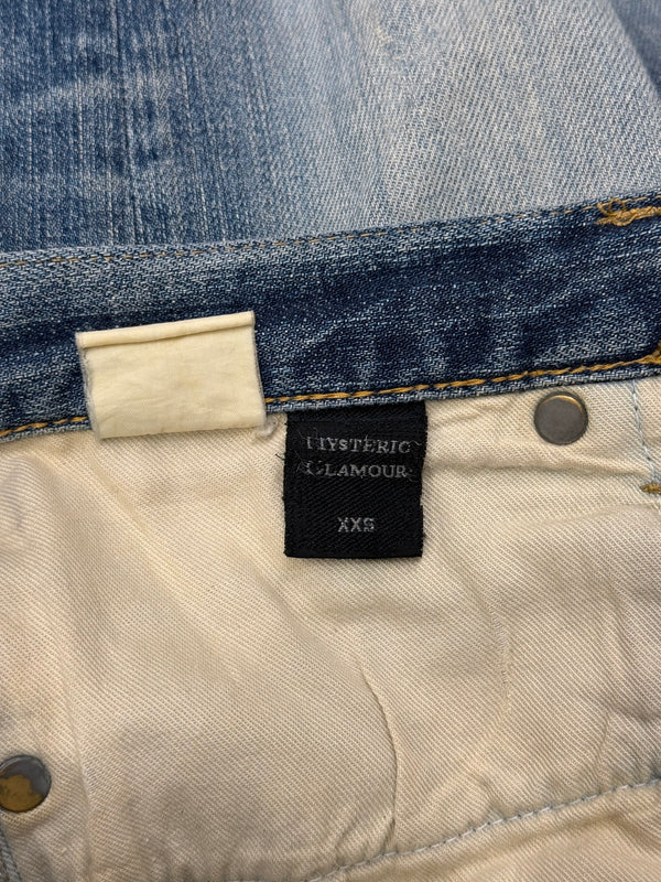 2000s Hysteric Glamour distressed flared denim jeans