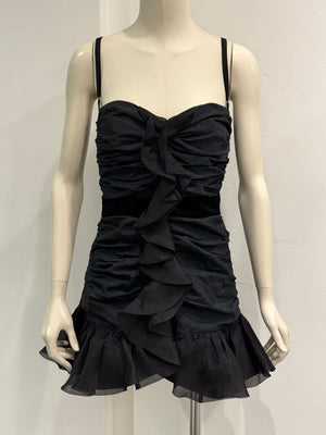 2000s Dolce & Gabbana ruched draped mini dress