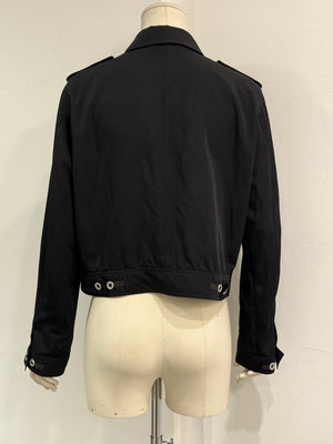 2000s Armani cropped military aviator jacket