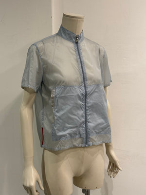 1999 Prada runway short sleeve technical nylon jacket