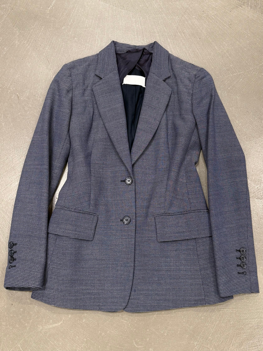 A/W2007 Maison Margiela wool pointed wrinkled shoulder blazer