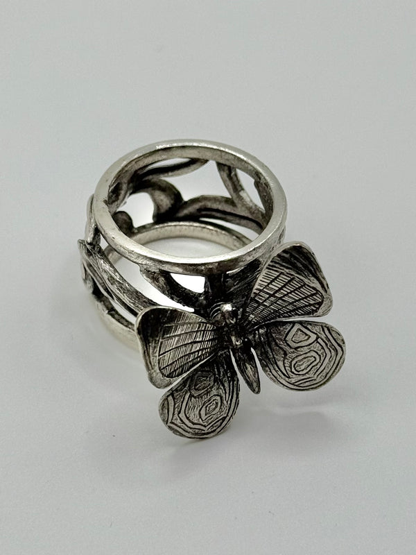 2000s Jean Paul Gaultier vintage butterfly ring