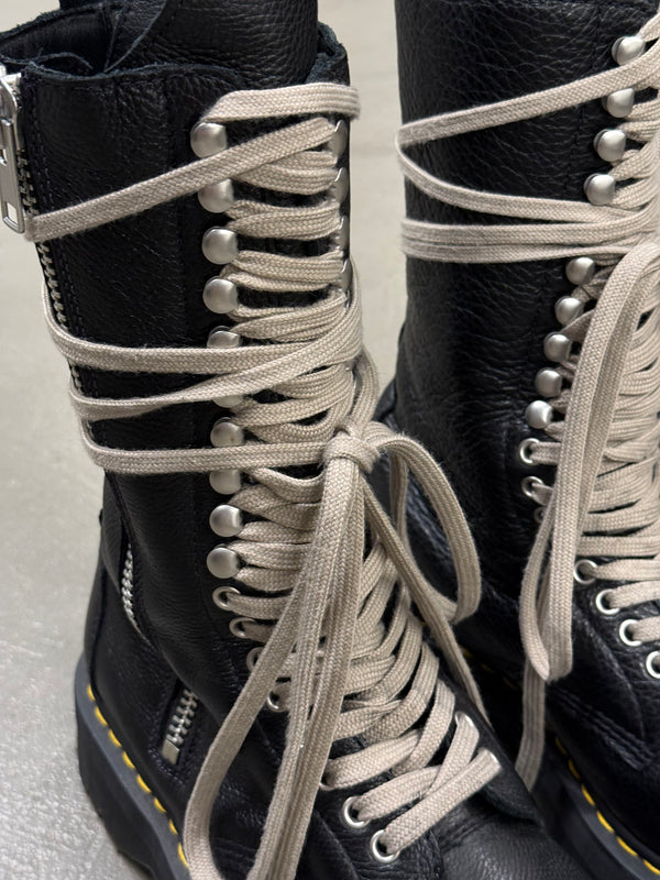 Dr Martens X Rick Owens high lace-up leather boots