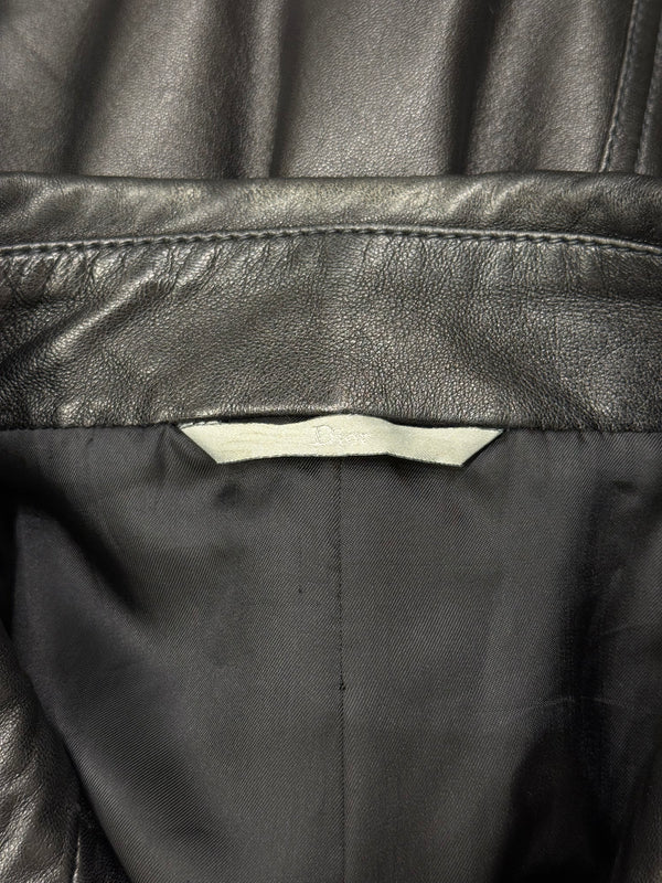 2010s Dior hybrid varsity leather jacket