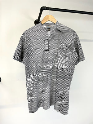 1980s Marithe Francois Girbaud abstract op-art t-shirt