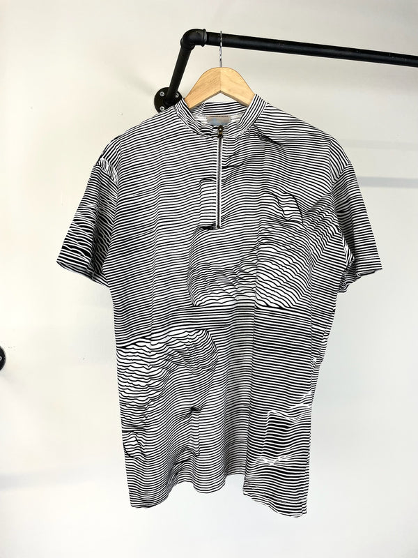 1980s Marithe Francois Girbaud abstract op-art t-shirt