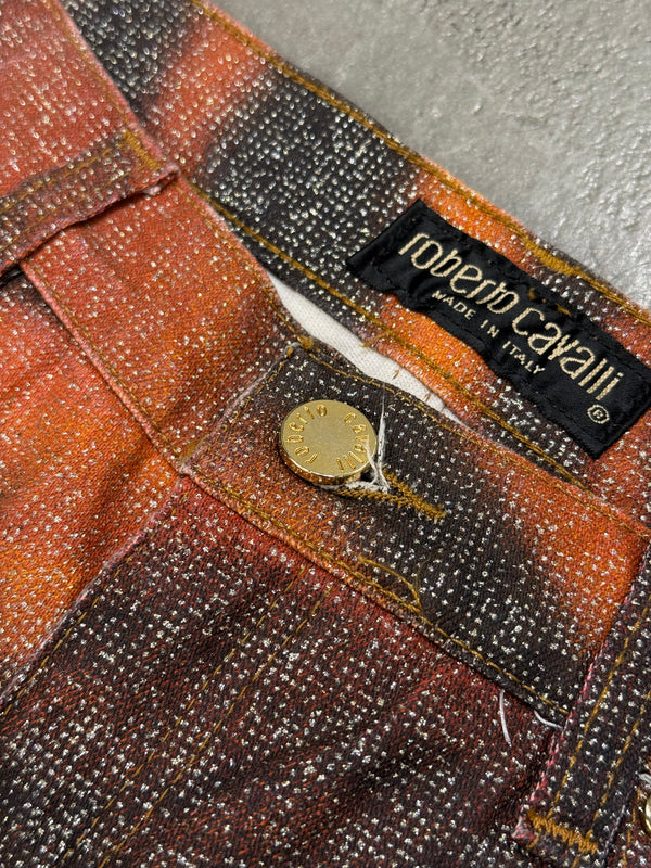 2000 Roberto Cavalli Tiger print pants