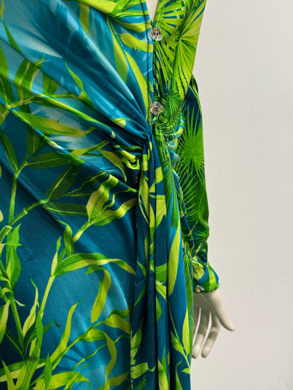 S/S2000 Gianni Versace jungle midi dress