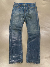 Load image into Gallery viewer, F/W 2003 Dior by Hedi Slimane green waxed denim
