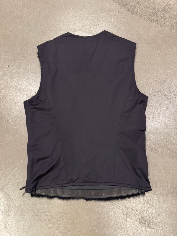A/W2014 Emporio Armani real calf fur runway vest