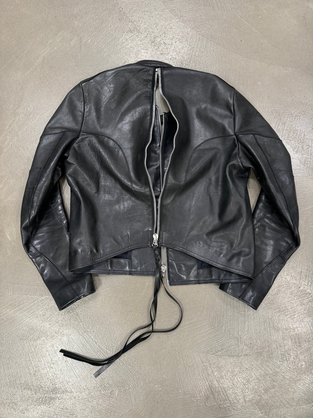 S/S2011 Acne Studios back zip leather jacket