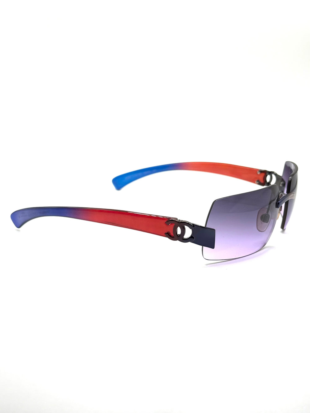 2000s Chanel multi-color sunglasses