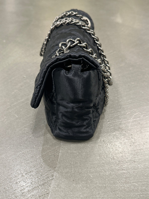 2009-2010 Chanel Single Flap chain satin bag