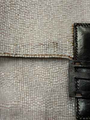 2000 Fendi limited edition embossed hand-beaded Baguette bag