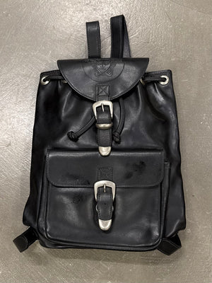 1990s Gianni Versace Medusa leather backpack