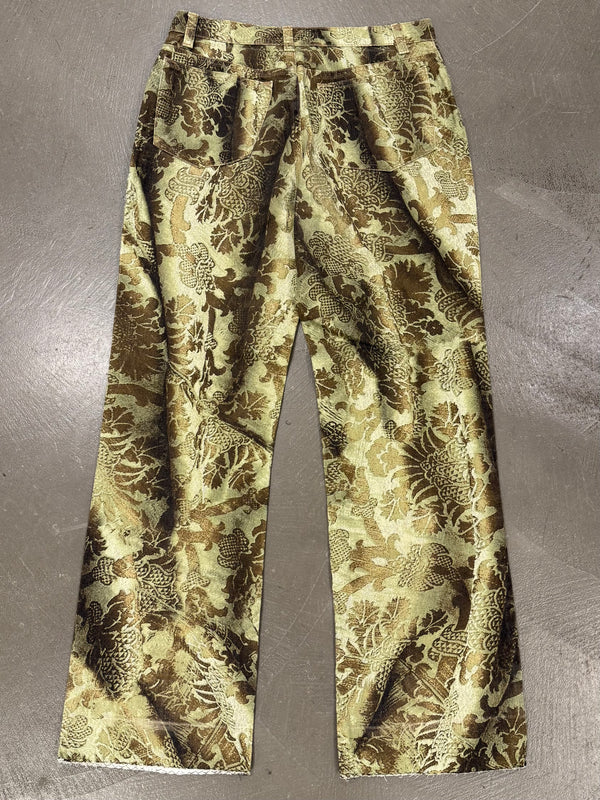 2000s Roberto Cavalli print embellished jeans