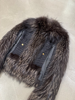 A/W2010 Roberto Cavalli real fox fur jacket