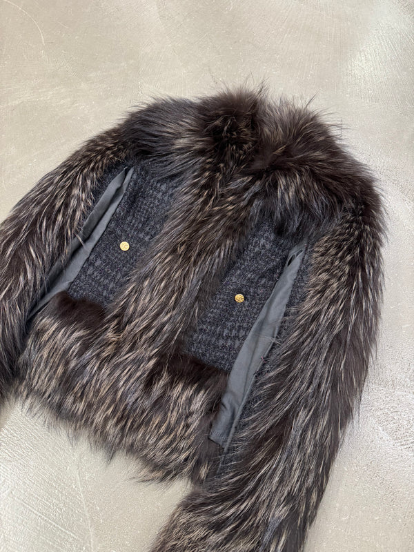 A/W2010 Roberto Cavalli real fox fur jacket