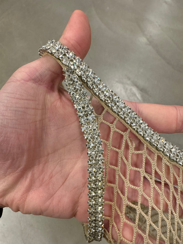 S/S 2002 Dolce & Gabbana J-Lo fishnet Swarovski top