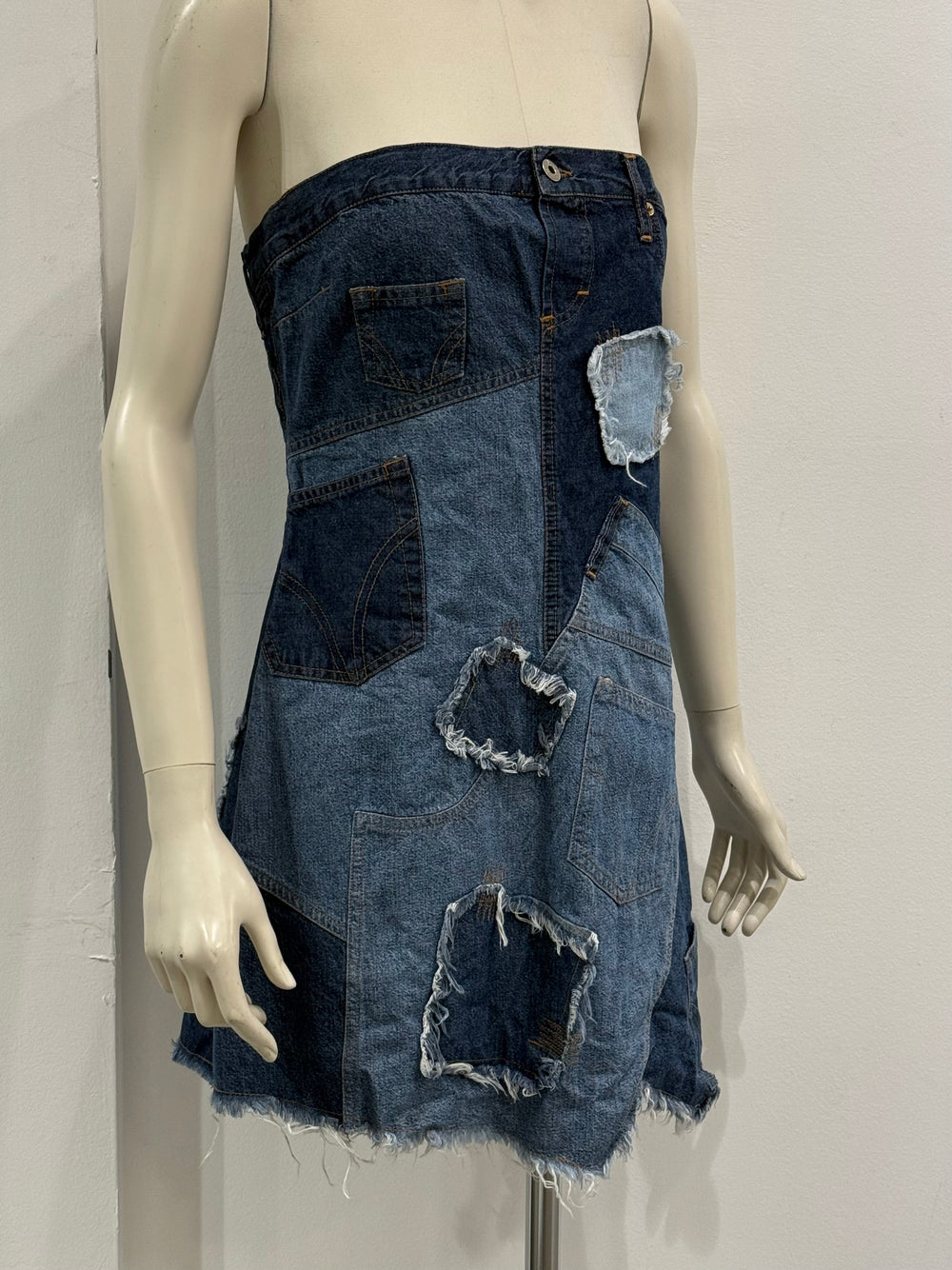 2000s Dolce & Gabbana patchwork mini dress