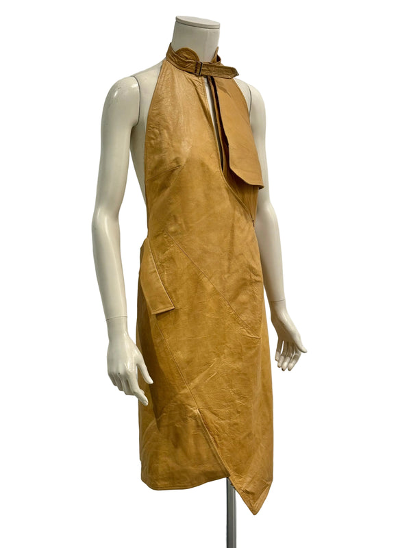 S/S2000 Christian Dior by John Galliano runway leather alter dress