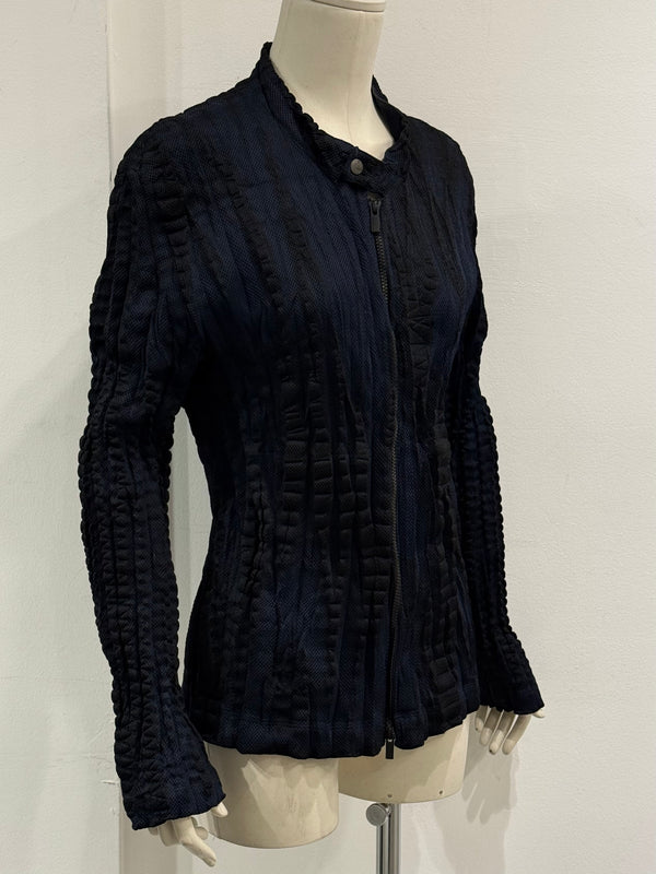 Issey Miyake pleated deconstructed jacket