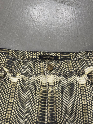 2000s Roberto Cavalli snake illusion pants