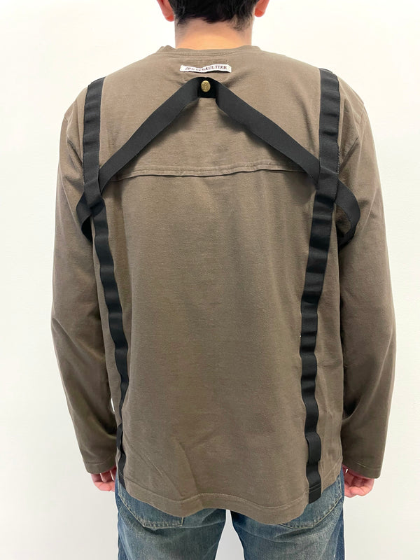 AW03 Gaultier Bondage parachute long sleeve t-shirt