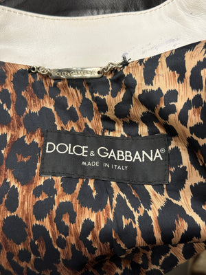 S/S2001 Dolce & Gabbana biker leather jacket