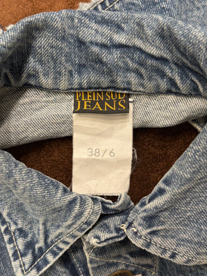 2000s Plein Sud cropped denim top